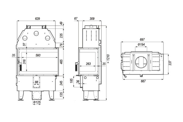 DEFRO INTRA SLIM SM BP  [kW] 6 - obrazek 2