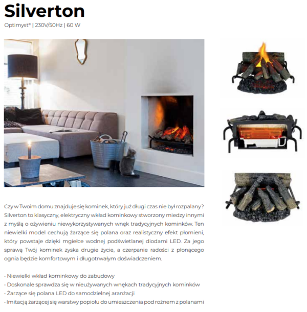 DIMPLEX  SILVERTON  wkład do kominka - obrazek 5