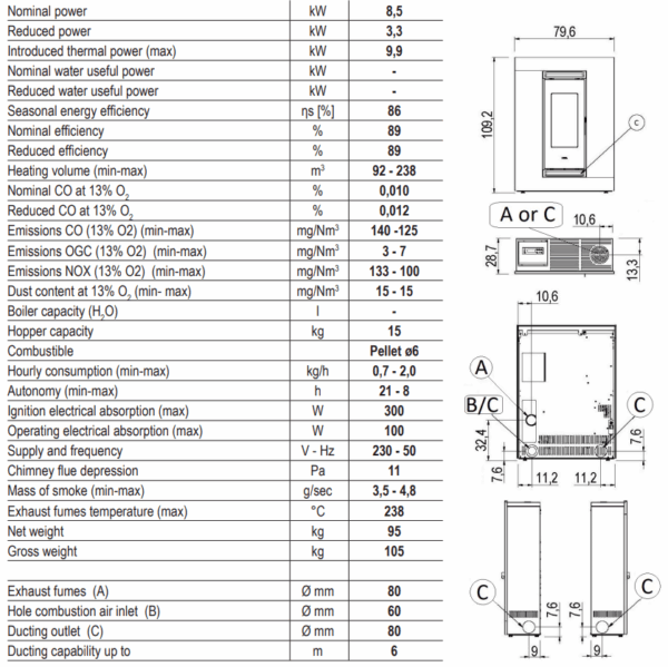 CADEL  LUCE  PLUS [kW] 9,0 - obrazek 5